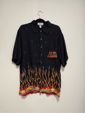 Y2K Las Vegas button up shirt